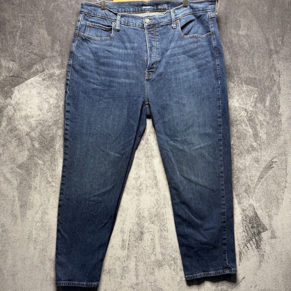 Old Navy Jeans Womens 18 Blue Cotton Sky-Hi Straight Extra High Rise Denim Pants
